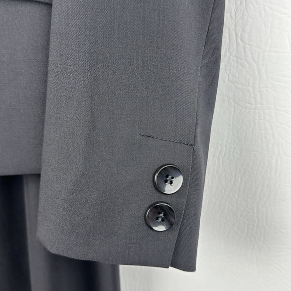 Talbots Modern Italian Wool Wide Leg Two Piece Pant Suit - Picture 5 of 13